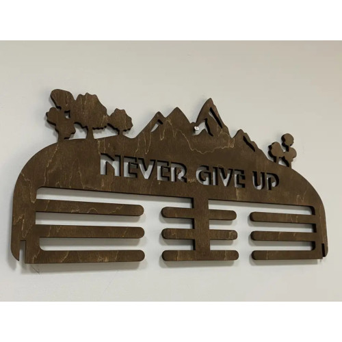 Медальница Never give up