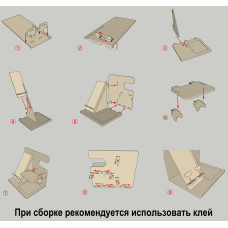 Органайзер под телефон часы очки на стол удобный держатель для смартфонов