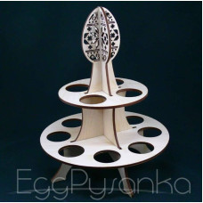 Подставка для кулича и яиц из дерева