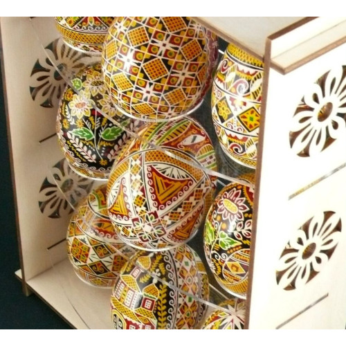 Подставка для кулича и яиц из дерева