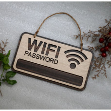 Табличка символ указатель Вай Фай  Wi Fi с логином и паролем для офиса заведения