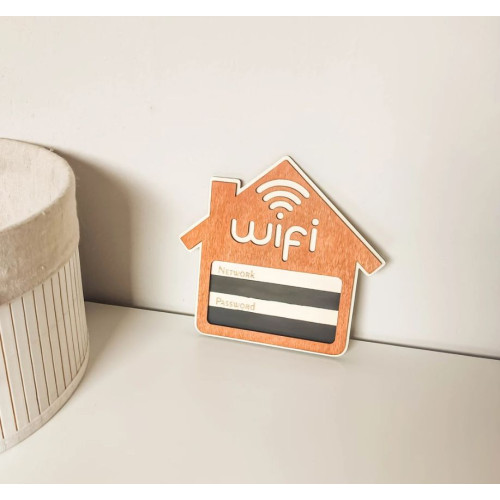 Табличка символ указатель Вай Фай  Wi Fi с логином и паролем для офиса заведения