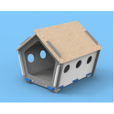 Домик для кошки или небольшой собачки  Zoo House - деревянные игровые комплексы