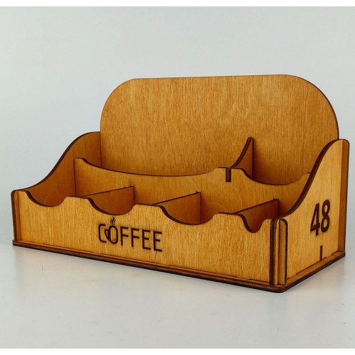 Деревянная салфетница с нумерацией для ресторана с отсеками для соусов специй и меню