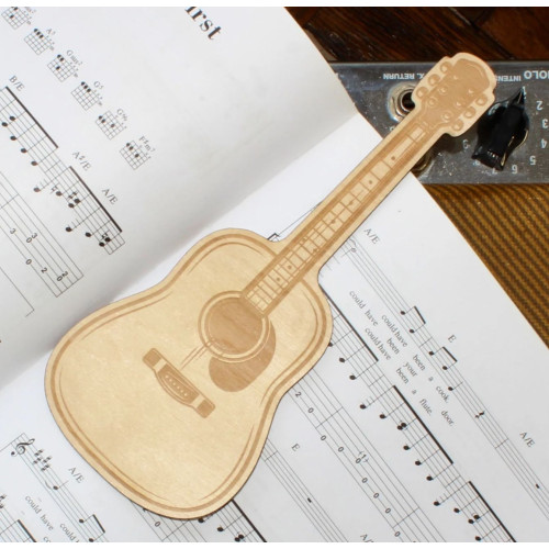Подарок для учителя музыки вокала  Акустическая Гитара закладка для нотной тетради книги
