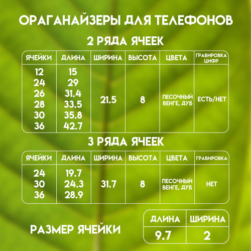 Органайзер для учителя в класс 24 ячейки короб для телефонов подарок учителю подставка