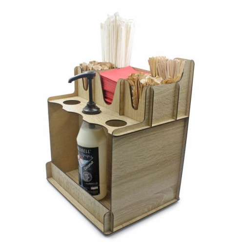 Органайзер 2 шт набор для сиропов салфеток и одноразовых стаканчиков с крышками